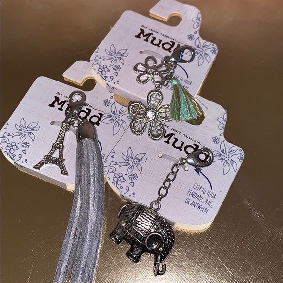 NWT! MUDD Bag/Phone Charms  (Set of Three) - Picture 1 of 6